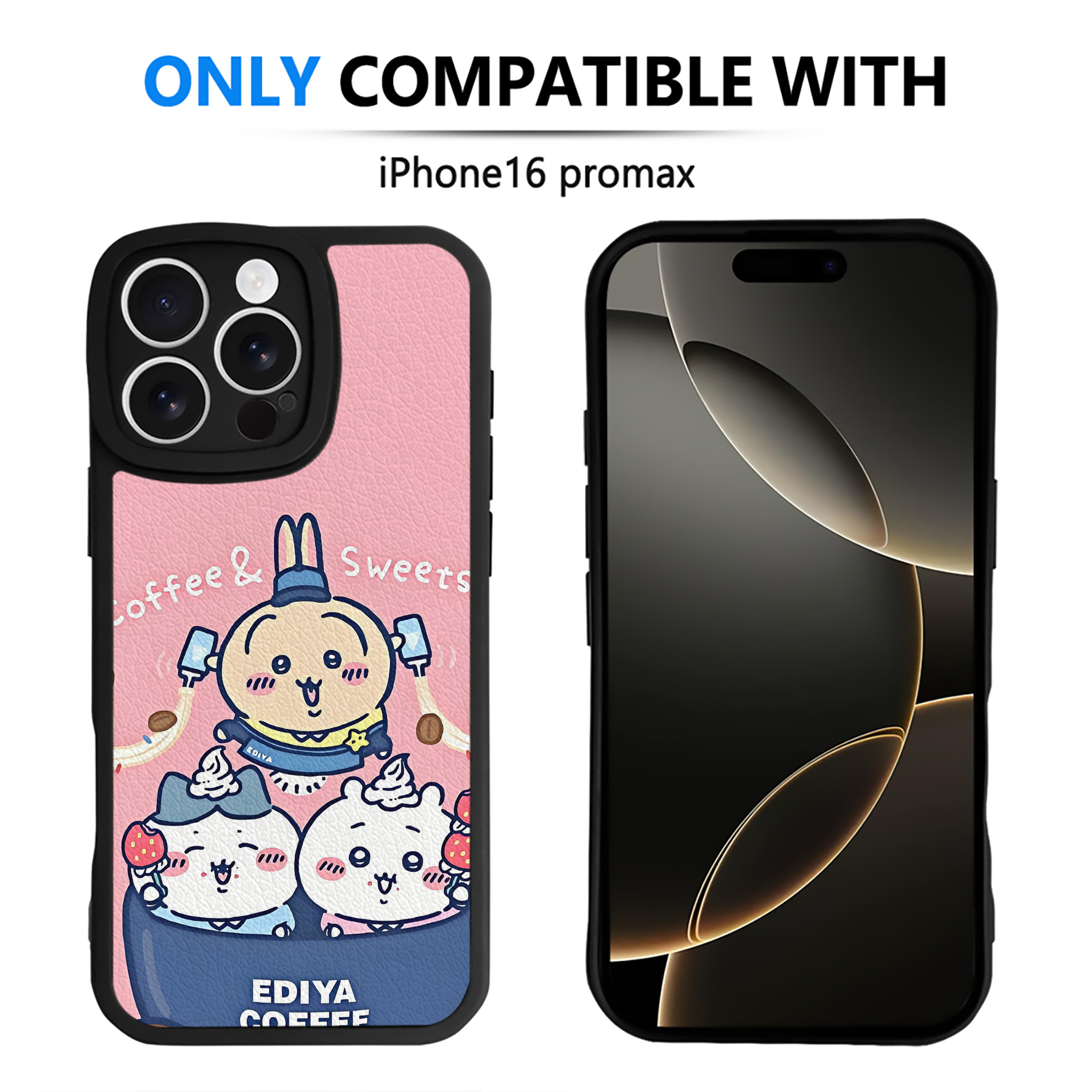 （画像用） ちいかわ Chii-kawa 【iPhone 16シリーズ対応】シリコンスマホケース（レザー調） 材質：シリコン